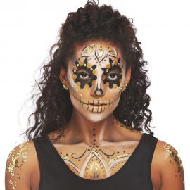 Day Of The Dead Sminkesæt Guld