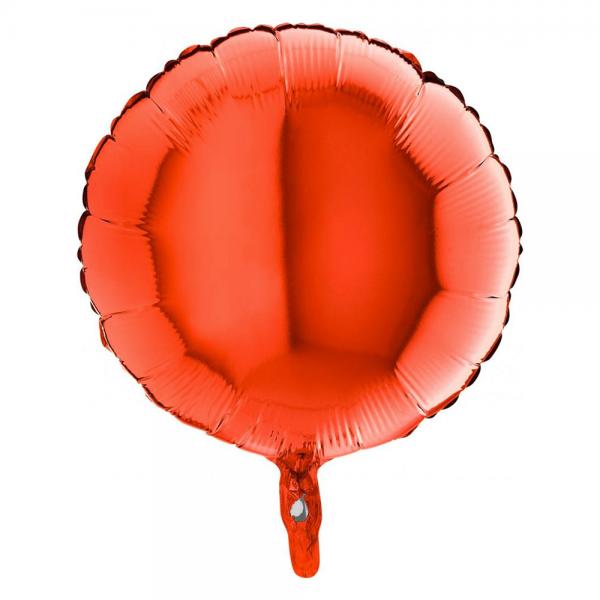 Stor Rund Folieballon Orange
