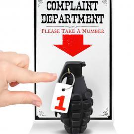 Complaint Department Skilt