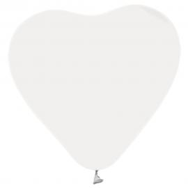 Hjerteformede Balloner Hvide