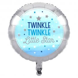 Twinkle Twinkle Little Star Folieballon Lyseblå