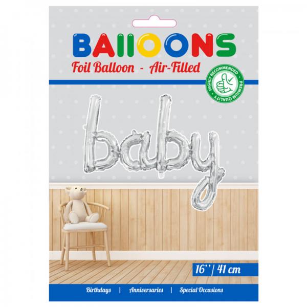 Folieballon Baby Slv