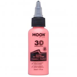 Moon Glow Selvlysende Tekstilfarve Rød 30 ml