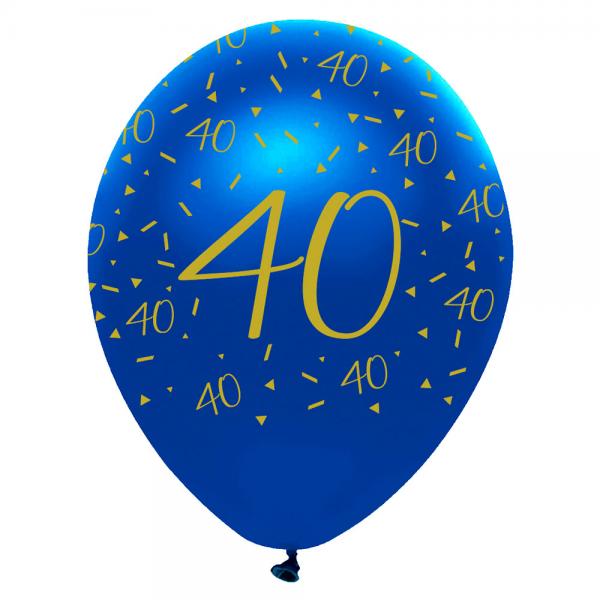 40 r Latexballoner Marinebl