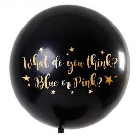 Gender Reveal Konfettiballon Blå