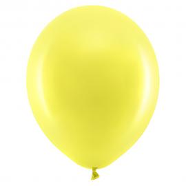 Rainbow Små Latexballoner Pastel Gule 100-pak