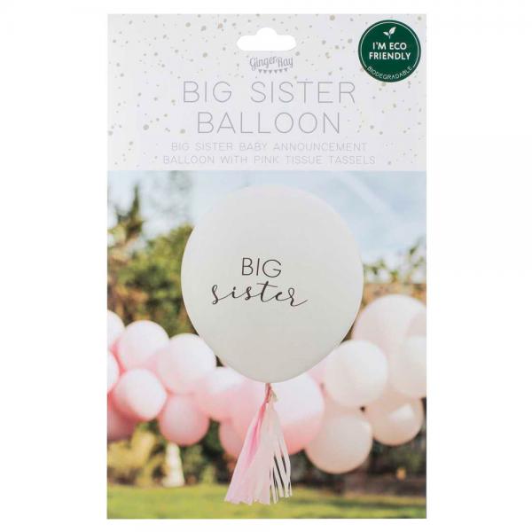 Big Sister Ballon Hello Baby