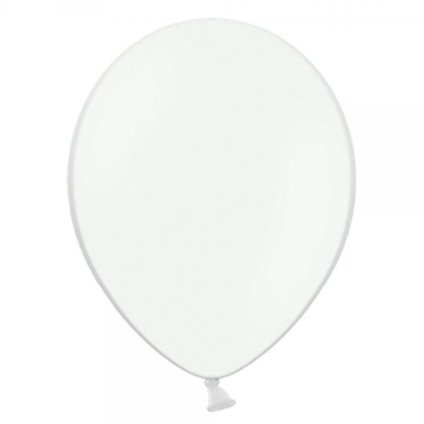 Sm Pastel Hvide Latexballoner 100-pak