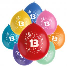 Fødselsdagsballoner 13 år