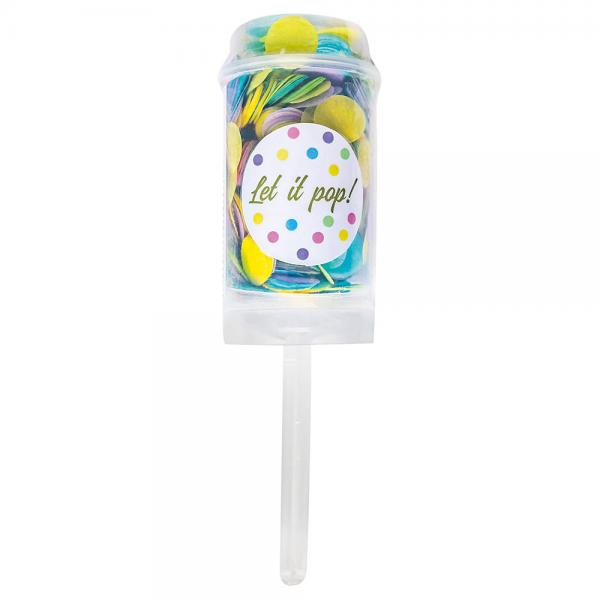 Konfetti Push Pop Flerfarved Pastel