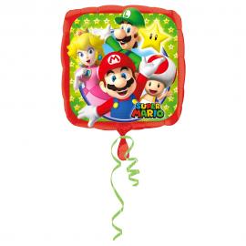 Firkantet Super Mario Folieballon