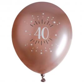 Balloner 40 år Birthday Party Rosaguld