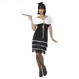 Flapperkjole Kostume med Sjal