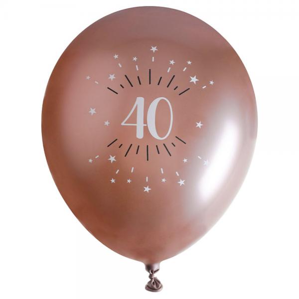 Balloner 40 r Birthday Party Rosaguld