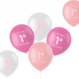 Latexballoner 1st Birthday Pink