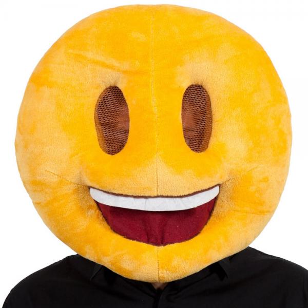 Smiling Head Emoji Maske