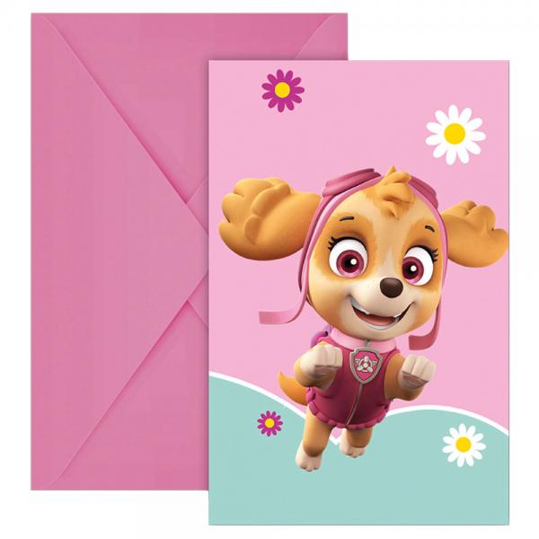 Invitationskort Paw Patrol Skye & Everest