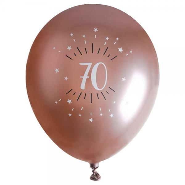 Balloner 70 r Birthday Party Rosaguld