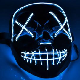 El Wire Purge LED Maske Blå