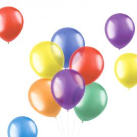 Balloner Transparent Farve Mix 50-pak