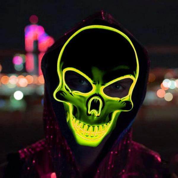 Ddningehoved LED Maske Gul