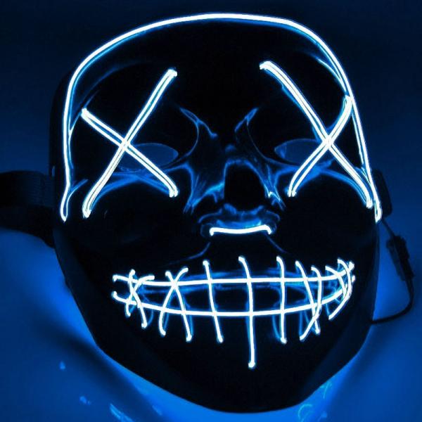 El Wire Purge LED Maske Bl