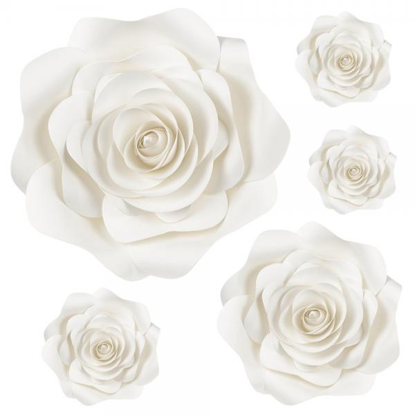 Hvide Dekorative Blomster