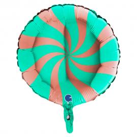 Folieballon Swirly Rosaguld & Tiffany
