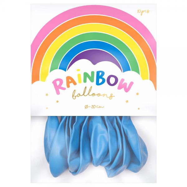 Rainbow Latexballoner Pastel Lysebl