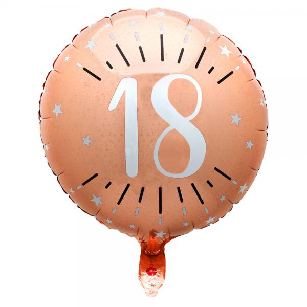 18 rs Folieballon Birthday Party Rosaguld