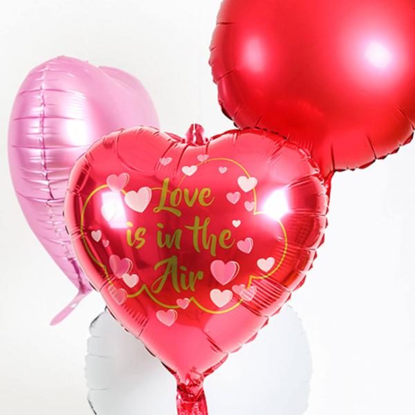 Folieballon Hjerte Love Is In The Air