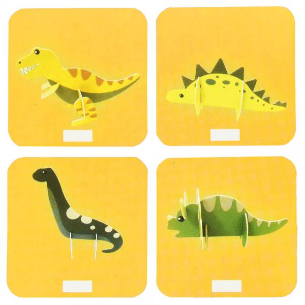 3D Skrabe Puslespil Dinosaur