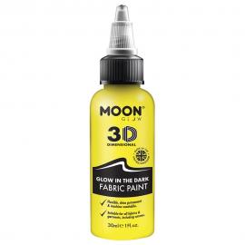 Moon Glow Selvlysende Tekstilfarve Gul 30 ml