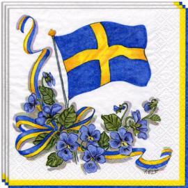 Servietter Svensk Flag
