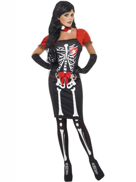 Skeletkjole Beautiful Bones Kostume