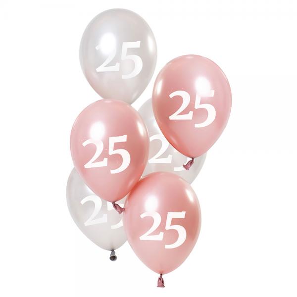 25-rs Balloner Pink & Slv