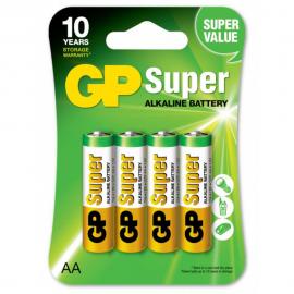 AA-batterier 4-pak GP Super Alkaline
