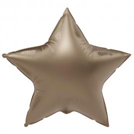 Folieballon Stjerne Satin Starlight Gold