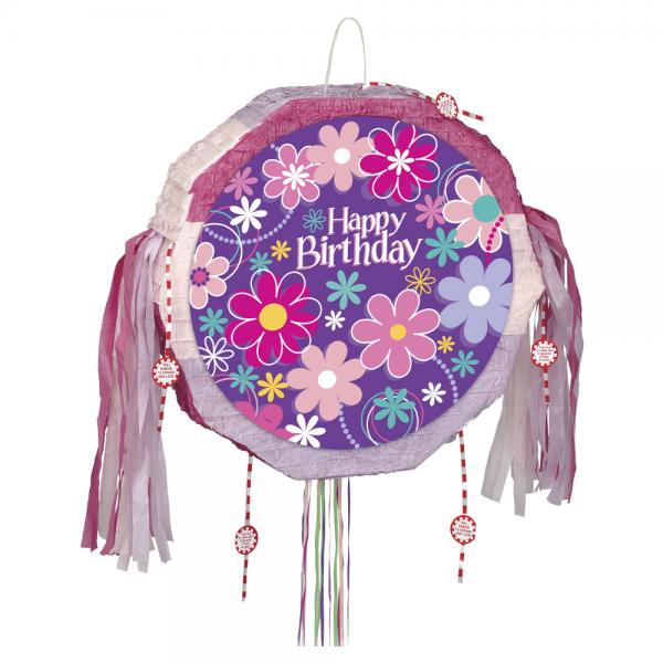 Happy Birthday Popout Pinata Blomster