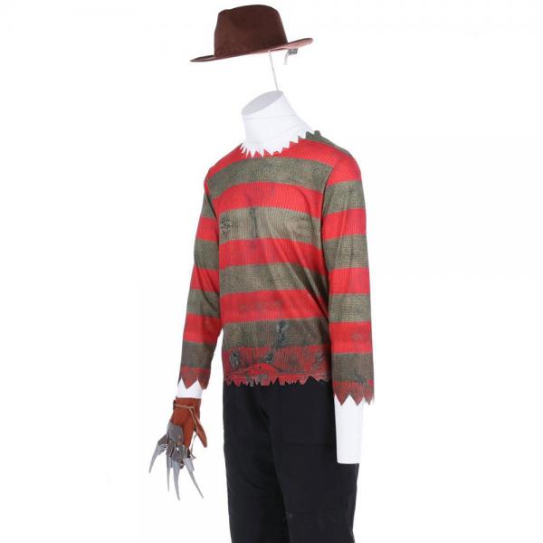 Freddy Krueger Trje med Hat og Handske