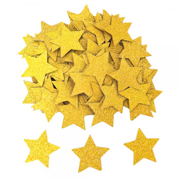 Konfetti Stjerner Glitter Guld