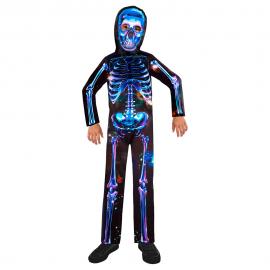 Neon Skeleton Boy Børnekostume