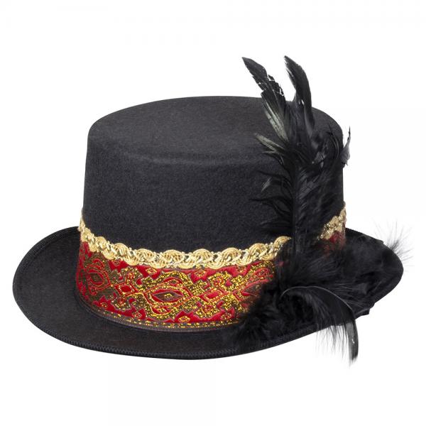 Steampunk Hat med Fjer