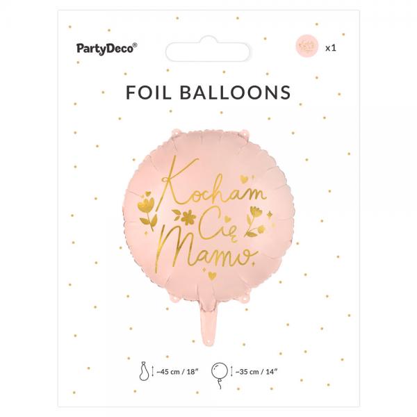 Kocham Cie Mamo Folieballon