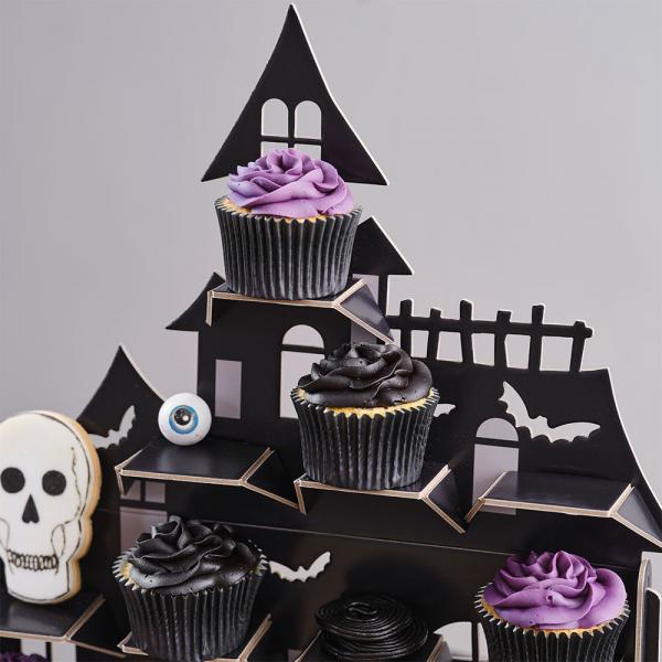 Muffinsstativ Halloween Spgelseshus