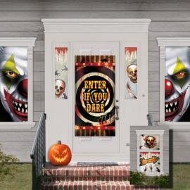 Halloween Vindues- og Vægdekorationer Killer Clown