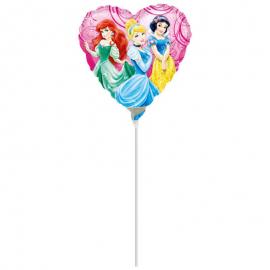 Hjerteformed Folieballon Disney Prinsesser