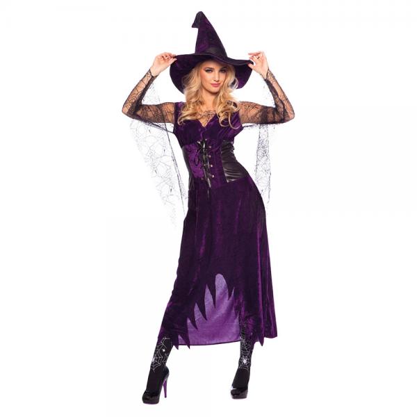 Purple Witch Kostume Deluxe