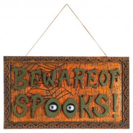 Beaware of Spooks Skilt med Øjne