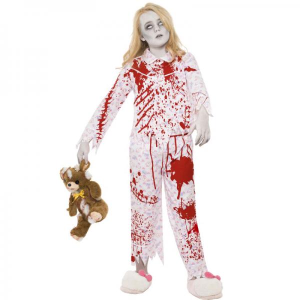 Zombiepige i Pyjamas Kostume